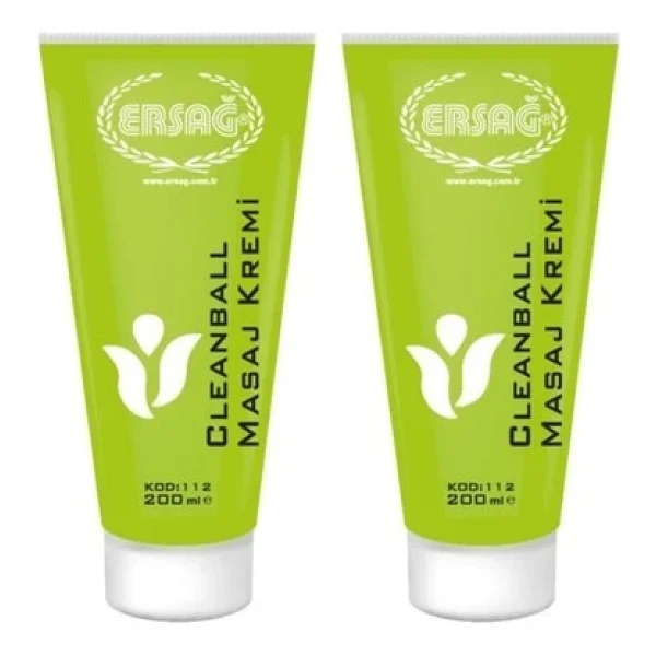 Ersağ Clean Ball 200 Ml 2 Adet Masaj Kremi - Görsel 4