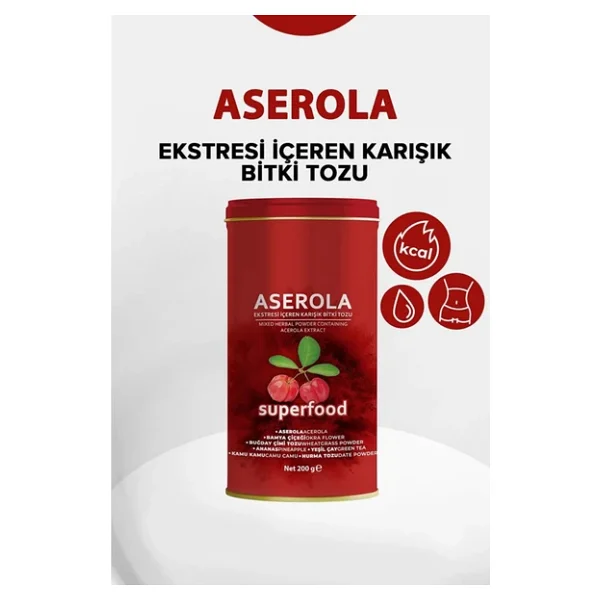Narcissa Aserola Ekstresi İçeren Karışık Bitki Tozu 200 Gr - Görsel 6