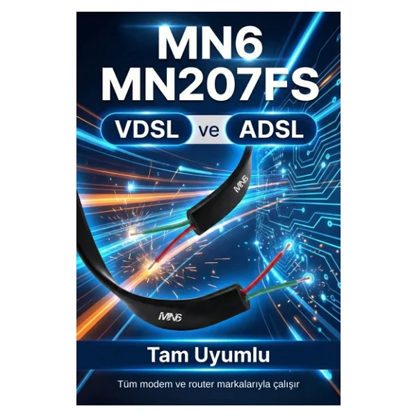 Mn6 Mn207fs Telefon Hat Kablosu 80 Metre/2 Telli-Flat-Rj11 Kablo/Kutu-Modem Dsl Adsl Vdsl Kablosu - Görsel 3