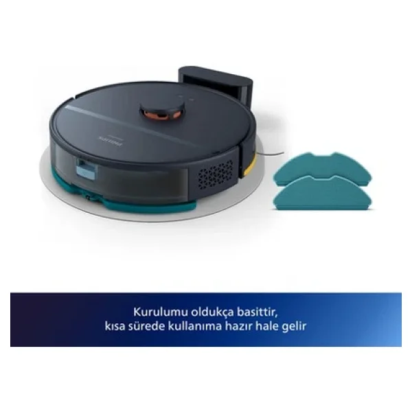 Philips 2000 Serisi Xu2000/10 Gece Mavisi Akıllı Robot Süpürge - Görsel 10