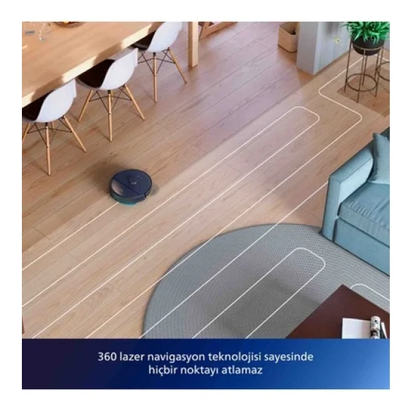 Philips 2000 Serisi Xu2000/10 Gece Mavisi Akıllı Robot Süpürge - Görsel 5