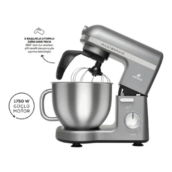 Karaca Mastermaid Chef Pro Çift Kollu 1750 W 5 Lt Stand Mikser - Görsel 3
