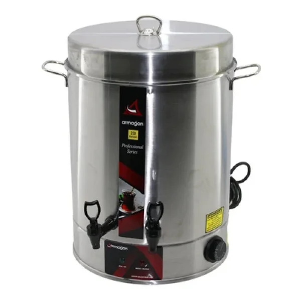 Armağan 250 Bardak Çay Otomatı Elektrikli Semaver Çay Makinesi Çift Musluk 2500w - Görsel 3