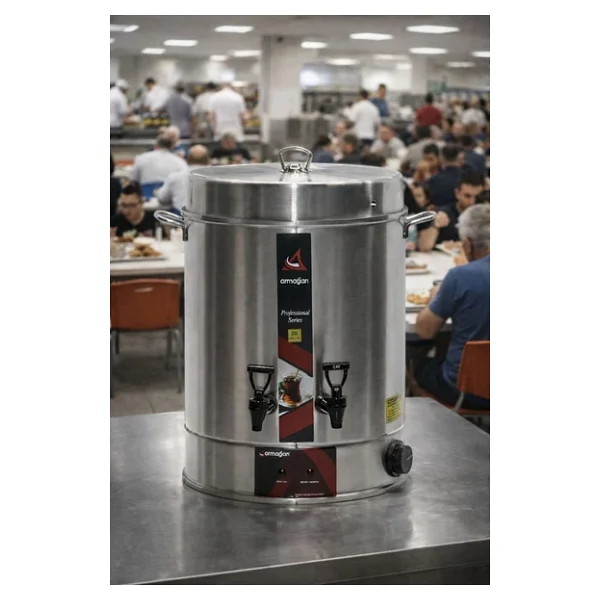 Armağan 250 Bardak Çay Otomatı Elektrikli Semaver Çay Makinesi Çift Musluk 2500w - Görsel 4