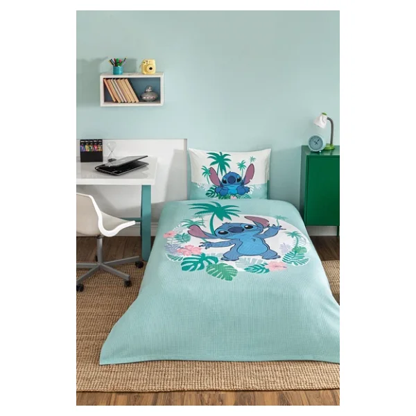 Özdilek Disney Stitch Summer Tek Kişilik Nevresim Takımı - Görsel 3