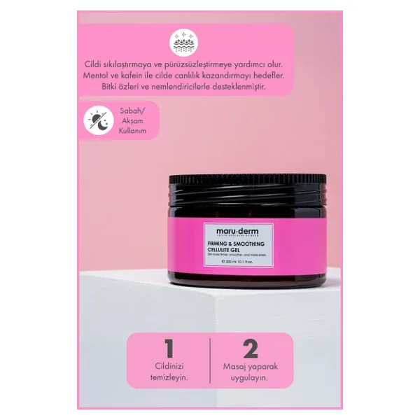 Maru.Derm Sıkılaştırıcı Çatlak Ve Selülit Kremi 300 Ml - Görsel 6