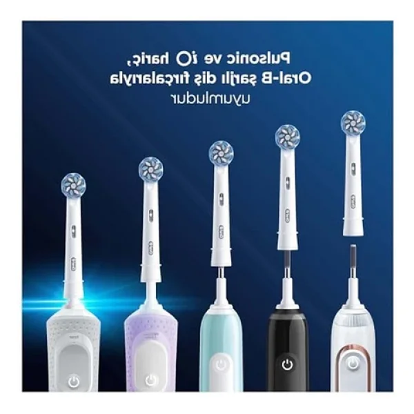 Oral-B Cross Action Şarjlı Diş Fırçası Yedek Başlığı 9 Adet - Görsel 3