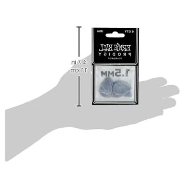 Ernie Ball 1.5mm Teardrop Prodigy Seçtikleri 6'lı Paket Siyah - Görsel 4