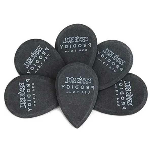 Ernie Ball 1.5mm Teardrop Prodigy Seçtikleri 6'lı Paket Siyah - Görsel 3