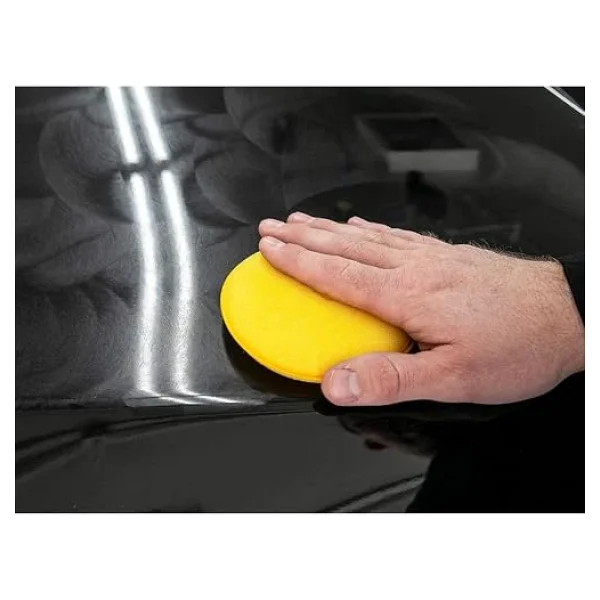 Wonkey - Oto Pasta Cila Wax Pedi Süngeri, Araba Ve Torpido Parlatma Ve Temizleme Aplikatörü, Polisaj Süngeri, Deri Koltuk Parlatma, Araç Boya Parlatma Ve Wax Uygulama Pedi (4 Adet) - Görsel 4
