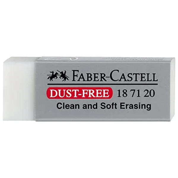 Faber-Castell Dust-Free Büyük Boy Beyaz Silgi - Görsel 3