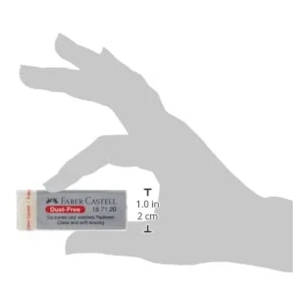 Faber-Castell Dust-Free Büyük Boy Beyaz Silgi - Görsel 5