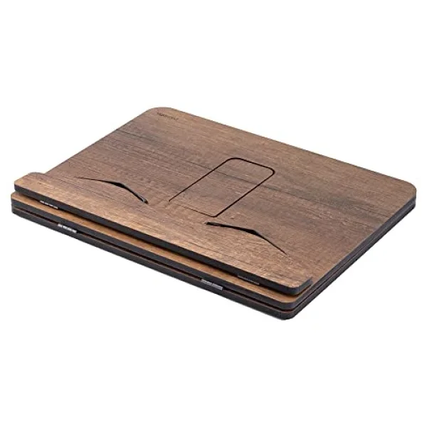 Vigo Wood Kitap Okuma Standı Büyük Boy (Ceviz) - Görsel 6