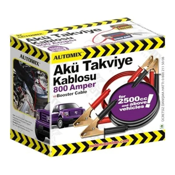 Automix Takviye Kablosu 800 Amp Kutulu Araç Aküsü İçin Güçlü Ve Dayanıklı - Görsel 3