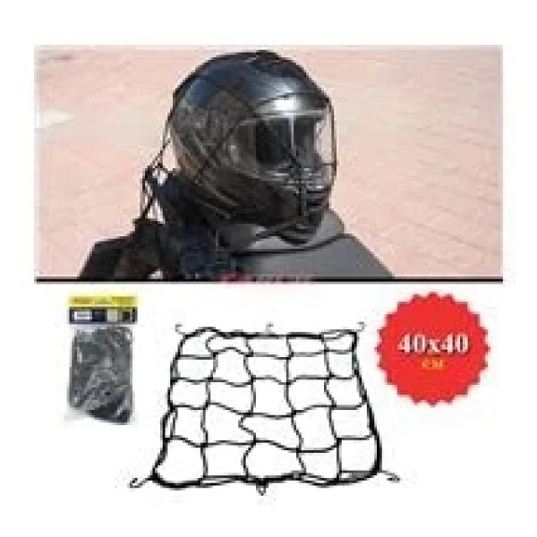 Bagaj Filesi Motosiklet Kask Filesi 40cmx40cm 4mm Depo Filesi Mavi - Görsel 3