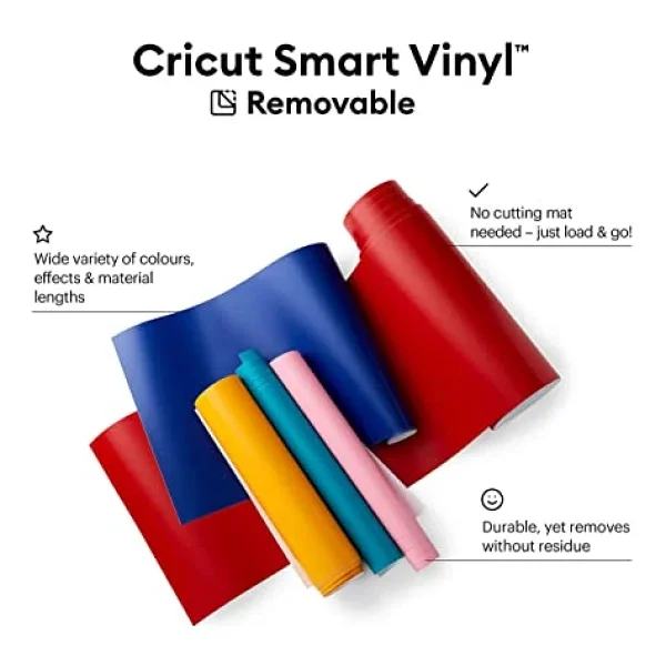 Cricut 2009051 Smart Vinil Geçici 33X366CM 1 Sayfa Siyah - Görsel 4