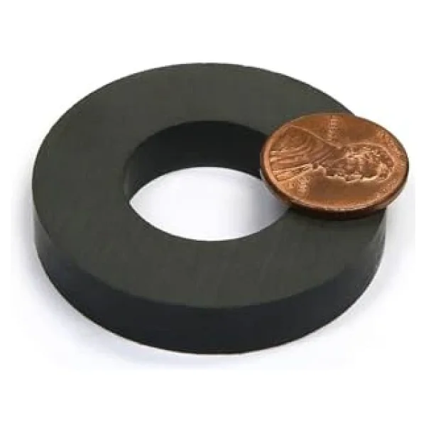 Dünya Magnet Mıknatıs 3 Adet Yuvarlak Halka Siyah 80 X 40 X 15 Mm - Görsel 3