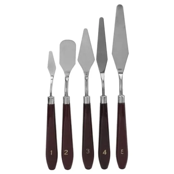 Hannah Ressam Sanat Malzemeleri Seti 12'li Fırça Seti + 5'li Metal Spatula Akrilik, Suluboya, Yağlıboya İçin Profesyonel Sanat Malzemesi Sanatçı, Öğrenci, Hobi Kullanımı - Görsel 7