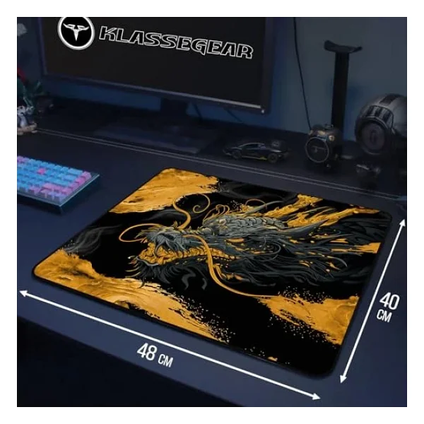 Klassegear Drakonos Longteng Huoyun Special Edition 480x400x4 Mm E-Sports Gaming Oyuncu Mouse Pad Mousepad - Görsel 2