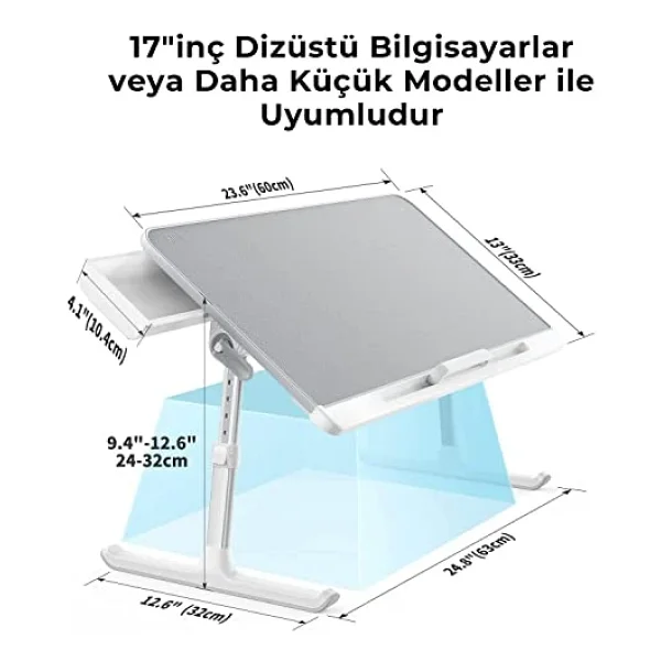 Bix Saiji K7 Mini Laptop Sehpası - Görsel 3