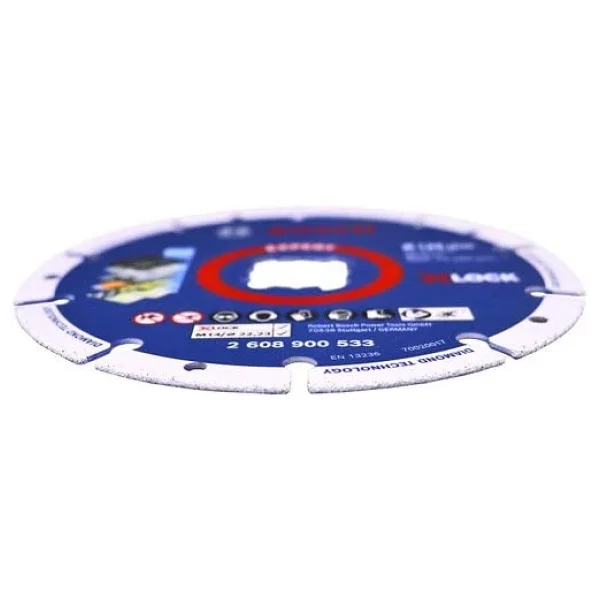 Bosch Professional 1x Expert Diamond Metal Wheel X-Lock Kesme Diski 125 Mm (Dökme Demir, Paslanmaz Çelik, Çelik, Demir İçermeyen Metalle, Ø 125 Mm, Aksesuar Küçük Avuç Taşlama Makinesi) - Görsel 6