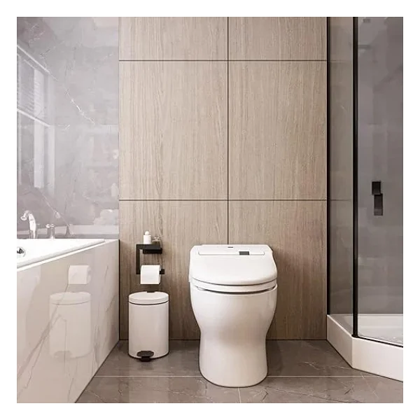 Raflı Tuvalet Kağıtlığı, Banyo Tuvalet Kağıtlık, Wc Tuvalet Kağıdı Tutucu, Banyo Tuvalet Kağıdı Askısı, Tuvalet Kağıdı Aparatı, Metal Tuvalet Kağıdı Standı (Metal, Siyah) - Görsel 7