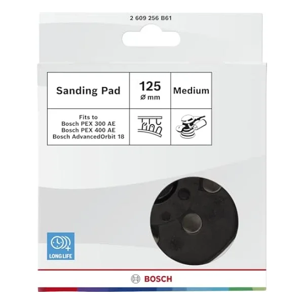 Bosch 1x Zımpara Pedi (Çap 125 Mm, Orta Sert, Velcro Sistemli, Orbital Zımpara İçin Aksesuarlar) - Görsel 4