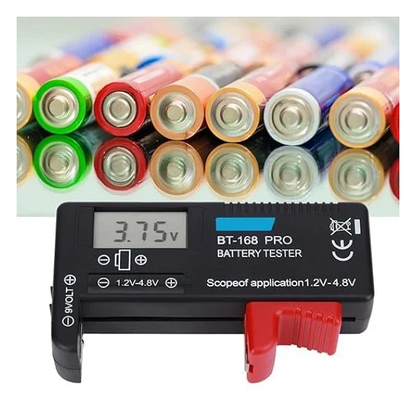 Sanec BT-168 Ekranlı Pil Voltaj Kapasite Test Cihazı 1.2v-4.8v Ve 9v - Görsel 5