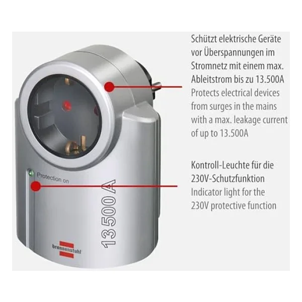Brennenstuhl Primera Line 1506950 Kablosuz Akım Korumalı Priz - Görsel 7