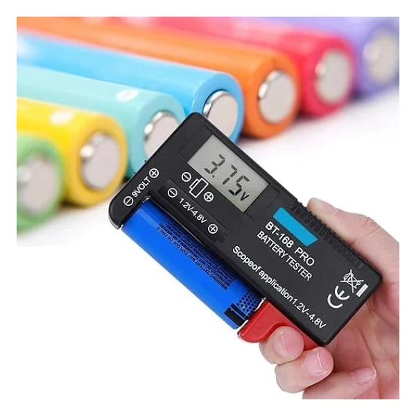 Sanec BT-168 Ekranlı Pil Voltaj Kapasite Test Cihazı 1.2v-4.8v Ve 9v - Görsel 7