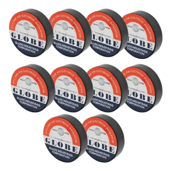 Globe İzole Bant Siyah 10 Lu Paket 0.13x19mm - Görsel 3