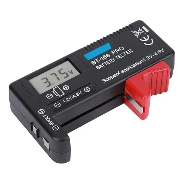 Sanec BT-168 Ekranlı Pil Voltaj Kapasite Test Cihazı 1.2v-4.8v Ve 9v - Görsel 4