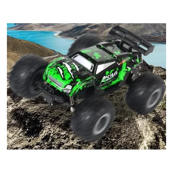 Giffy/Oyuncak 2.4 GHz Uzaktan Kumandalı Şarjlı LED Işıklı Drift Atan 15 Km Hız Yapan Off Road Araba 45 Dk Sürüş Süresi 1200 mAh Batarya (Yeşil) - Görsel 7