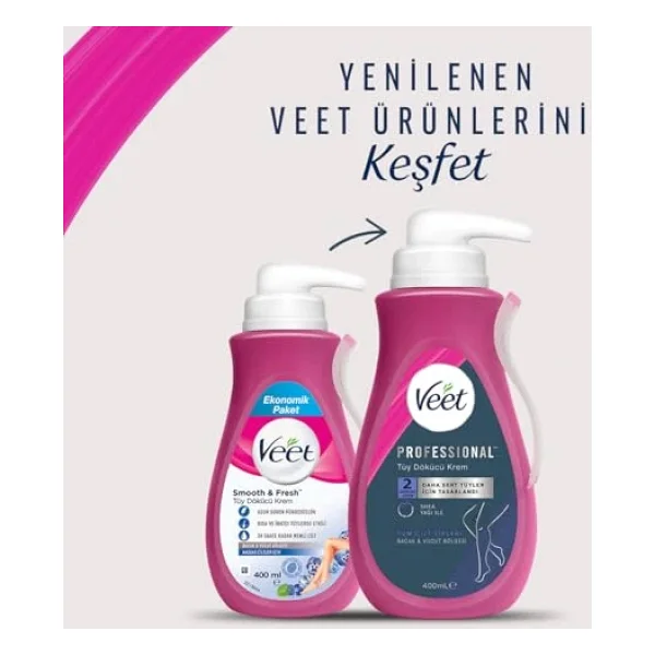 Veet Professional Bacak Ve Vücut Tüy Dökücü Krem 400 Ml - Görsel 6
