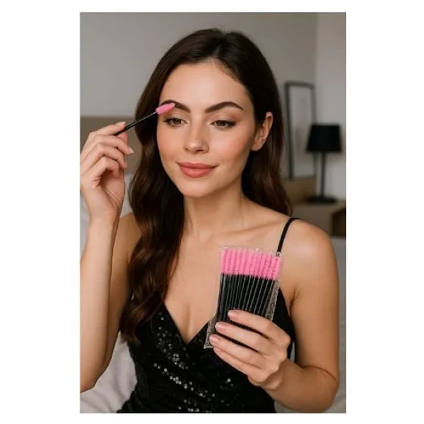 Kaş Ve Kirpik Tarama Fırçası 50'li Kalıcı Makyaj, Microblading, Kirpik Lifting - Görsel 3