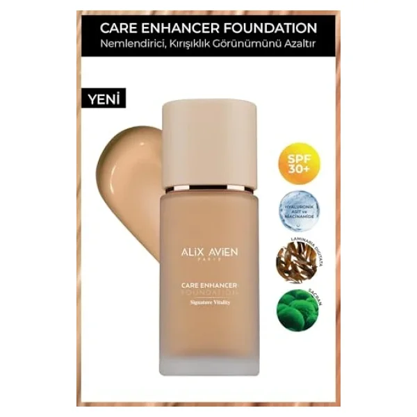 Alix Avien Care Enhancer Kırışıklık Karşıtı Spf 30 30 Ml Likit Fondöten - Görsel 8