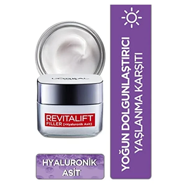 L'oreal Paris Revitalift Filler Yoğun Dolgunlaştırıcı Yaşlanma Karşıtı Gündüz Kremi - Görsel 3
