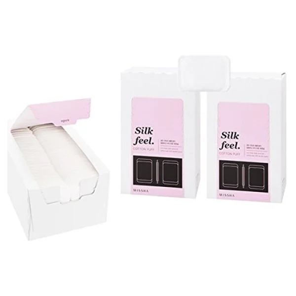 Missha Yumuşak Makyaj Temizleme Pamuğu Silk Feel Cotton Puff (80adet) - Görsel 5