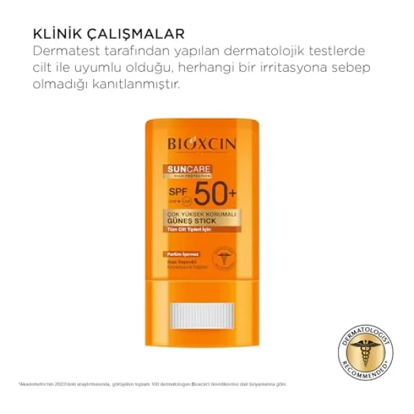 Bioxcin Stick Spf 50 Hassas Bölgeler İçin Yüksek Korumalı Güneş Kremi, 15 G - Görsel 5