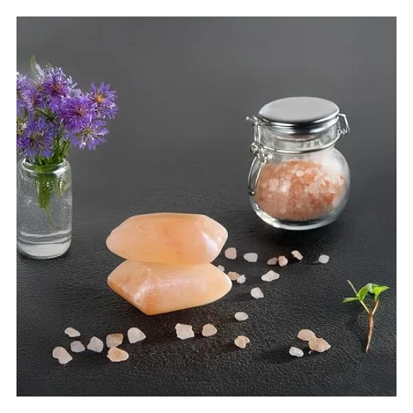 Hanzade Bitkisel Himalaya Tuz Sabunu 300-350 Gr X 2 Adet Zengin Mineralli Doğal Saf Pembe Himalaya Kaya Tuzu Sabunu Doğal Peeling - Görsel 7