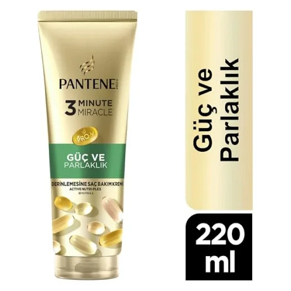 Pantene Active Nutri-Plex 3 Dakikada Mucize Güç Ve Parlaklık 220 Ml Saç Kremi - Görsel 4