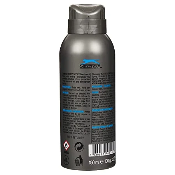 Slazenger Active Sport Erkek Deodorant Mavi - Görsel 2