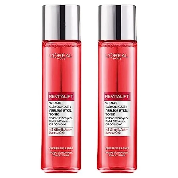 L'oreal Paris Revitalift%5 Saf Glikolik Asit Peeling Etkili Tonik 2'li Set (2 X180 Ml) - Görsel 5
