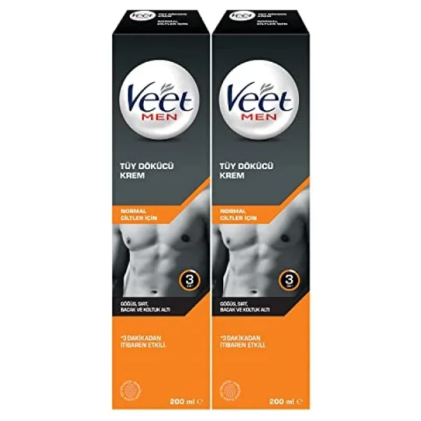 Veet Men Tüy Dökücü Krem Normal 200 Ml 2 Adet - Görsel 2