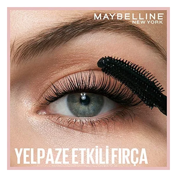 Maybelline New York Lash Sensational Yelpaze Etkili Suya Dayanıklı Siyah Maskara 9.4 Ml & Mini Falsies Surreal Maskara 4.7 Ml Makyaj Seti - Görsel 3