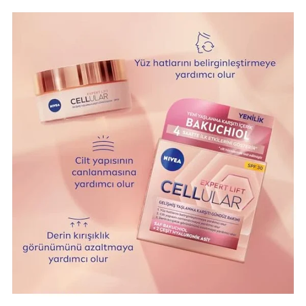 Nivea Cellular Expert Lift Spf 30 Gelişmiş Yaşlanma Karşıtı 50 Ml Gündüz Kremi - Görsel 7