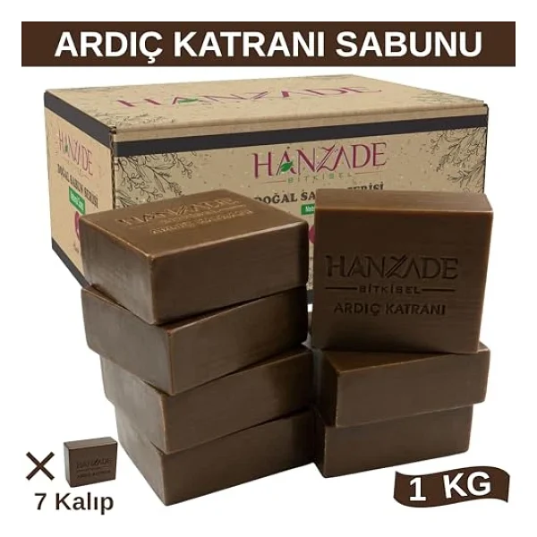Hanzade Bitkisel Doğal El Yapımı Hatay Ardıç Katranı Sabunu 1 Kg - Görsel 6