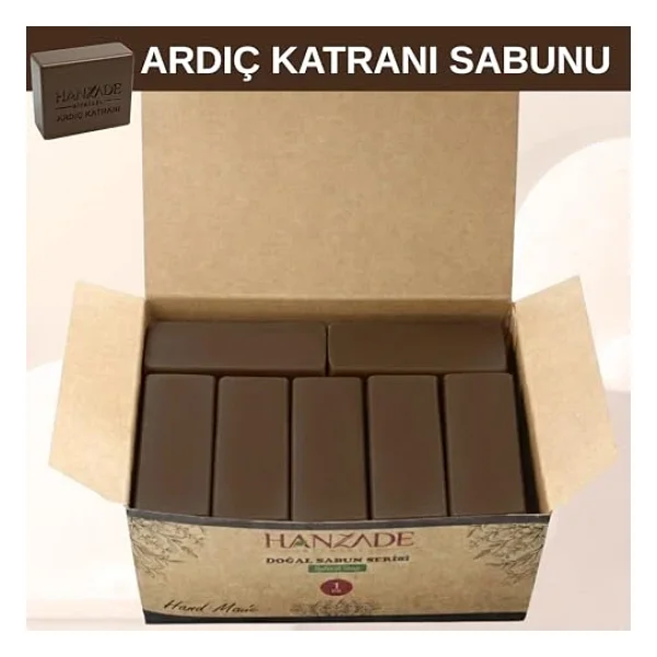 Hanzade Bitkisel Doğal El Yapımı Hatay Ardıç Katranı Sabunu 1 Kg - Görsel 7
