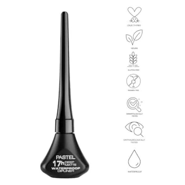 Pastel Deep Matte Waterproof Siyah Dipliner - Görsel 5