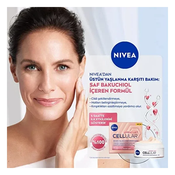 Nivea Cellular Expert Lift Spf 30 Gelişmiş Yaşlanma Karşıtı 50 Ml Gündüz Kremi - Görsel 6